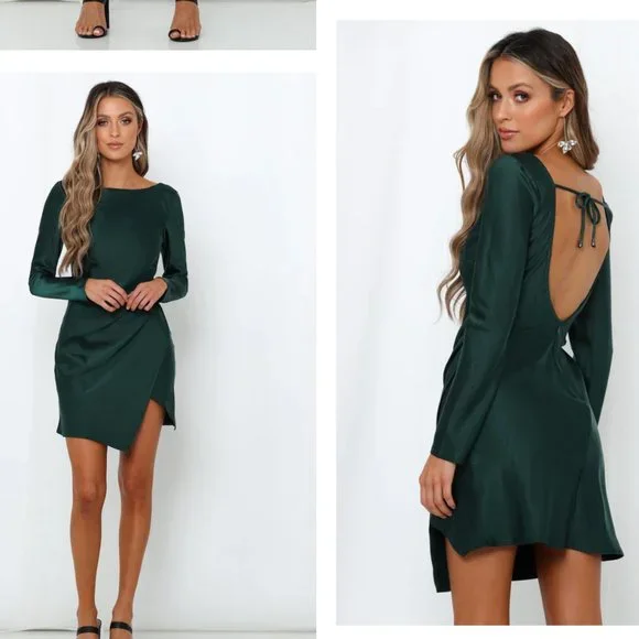 Hello Molly Expressed Permission Dress (Forest Green)